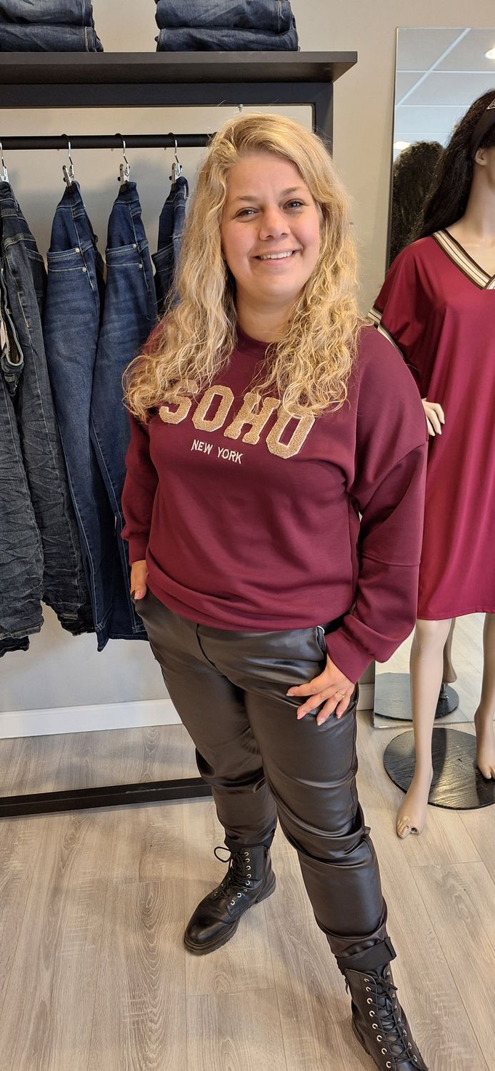 Soho sweater bordeau