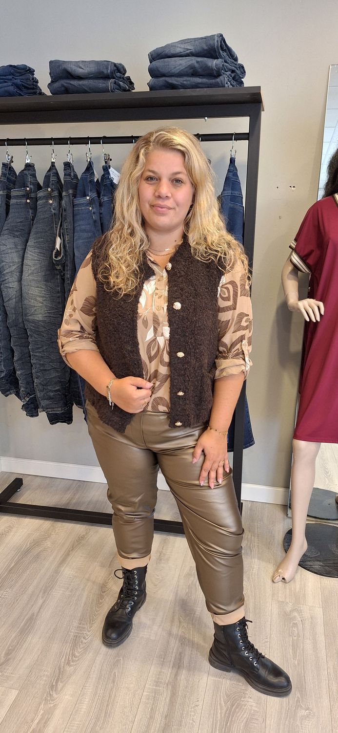 Gilet bruin