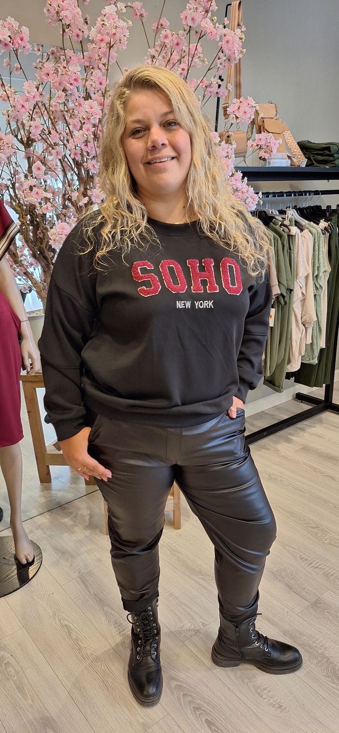 Soho sweater  zwart