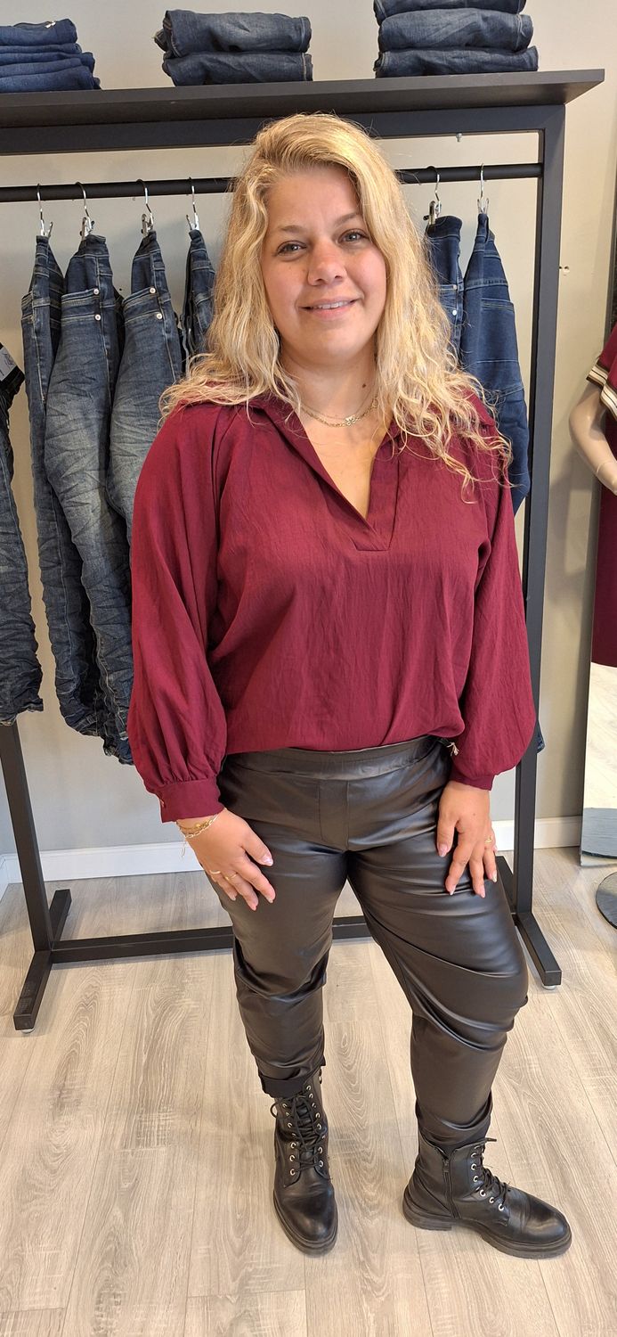Blouse Joy bordeau
