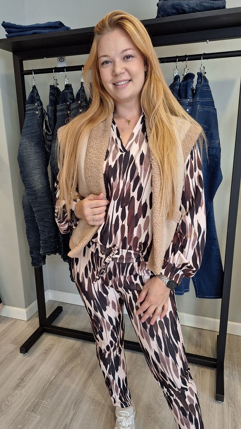 Blouse Emma bruin