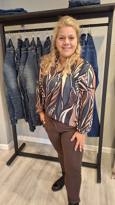 Blouse Jayde jeans blauw