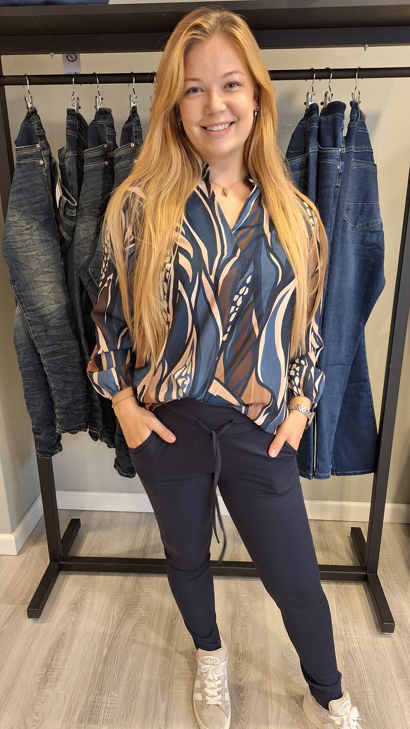 Blouse Jayde donker blauw