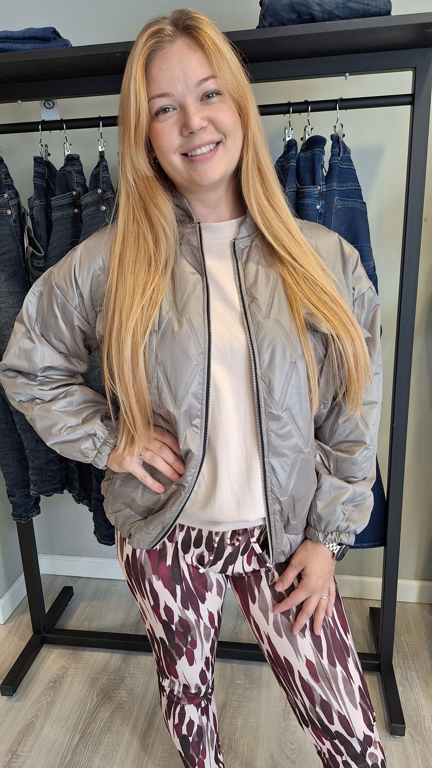 Najaar Bomber jasje taupe