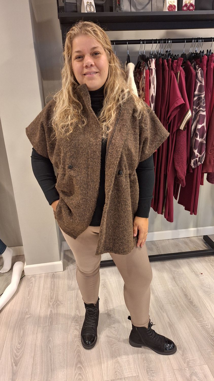 Bodywarmer Isa bruin