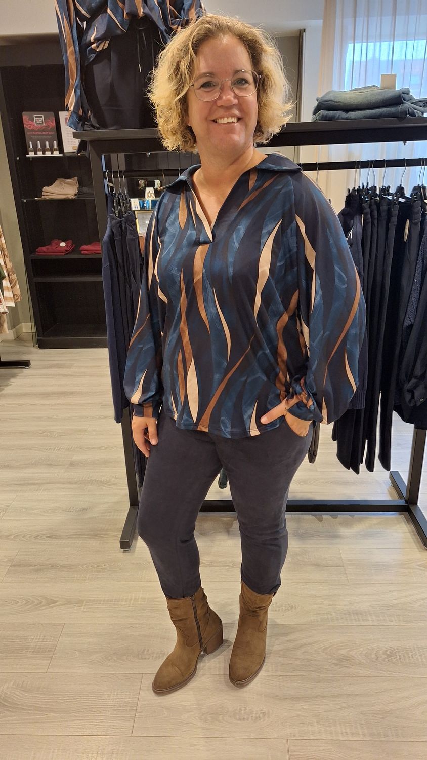 Blouse Joel blauw
