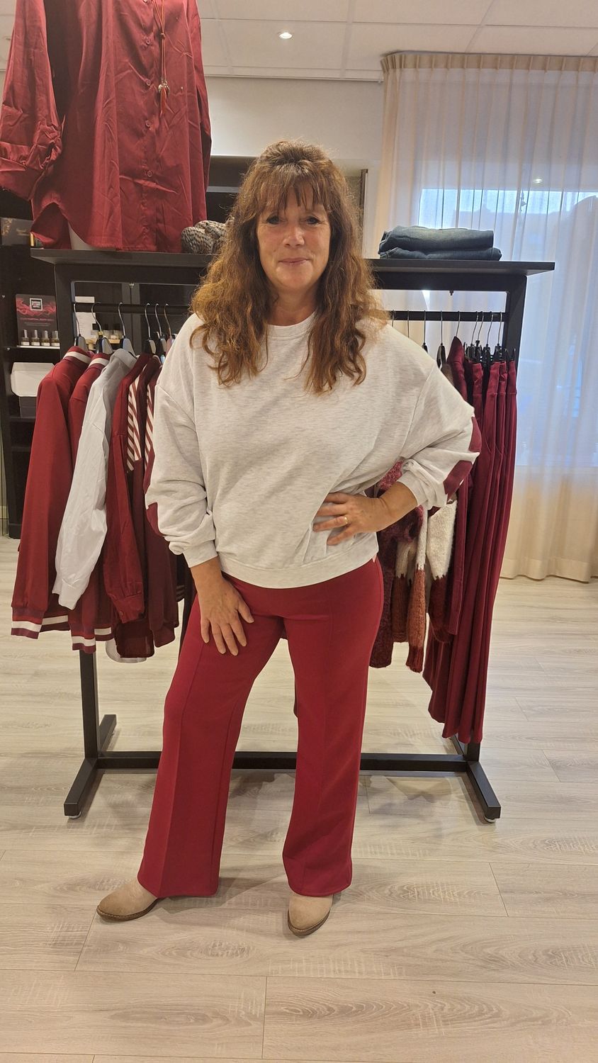 Broek Lilly bordeau