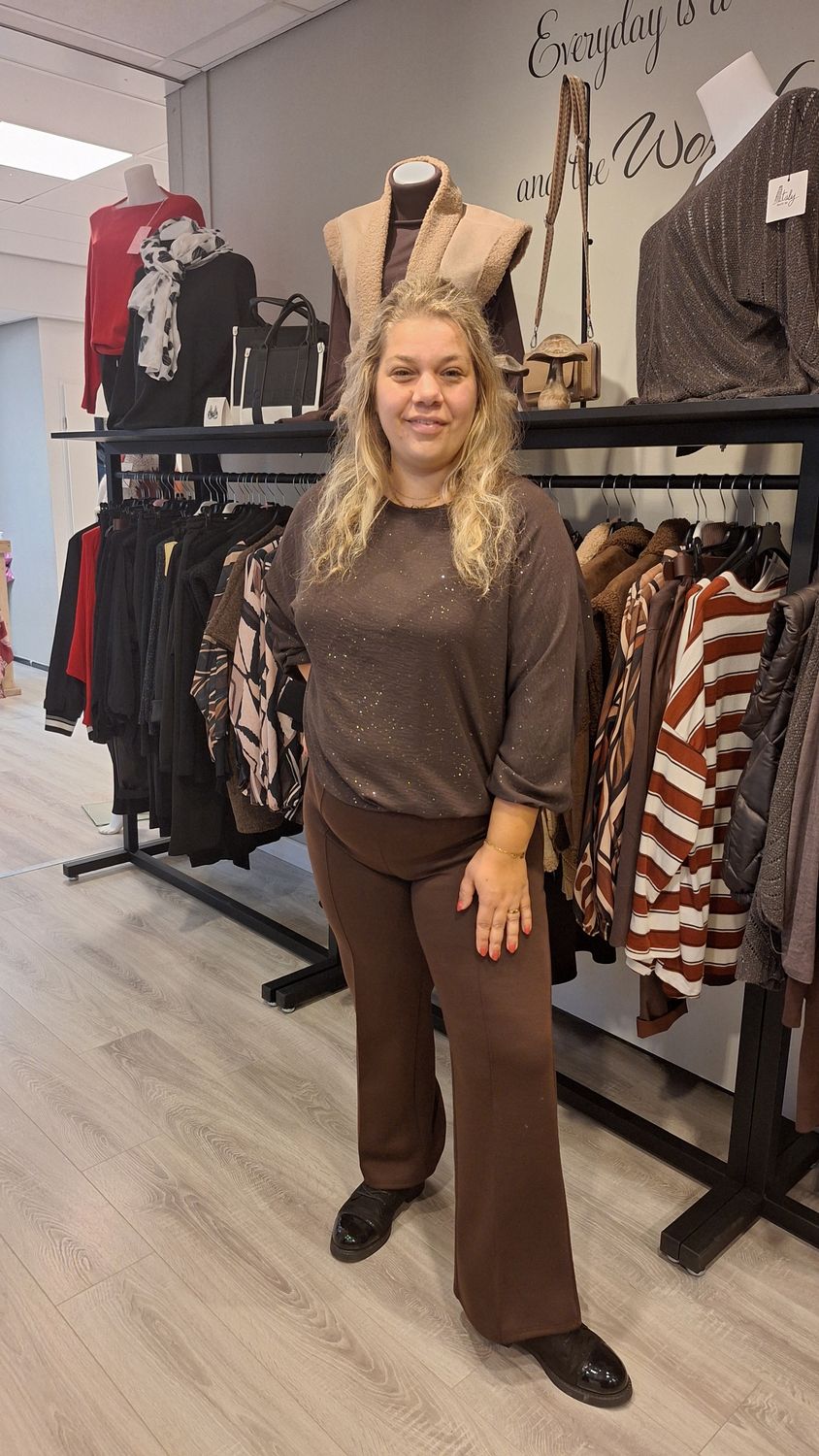 Blouse Joy bruin