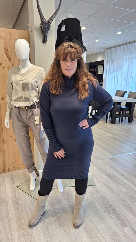 Winterjurk donker blauw