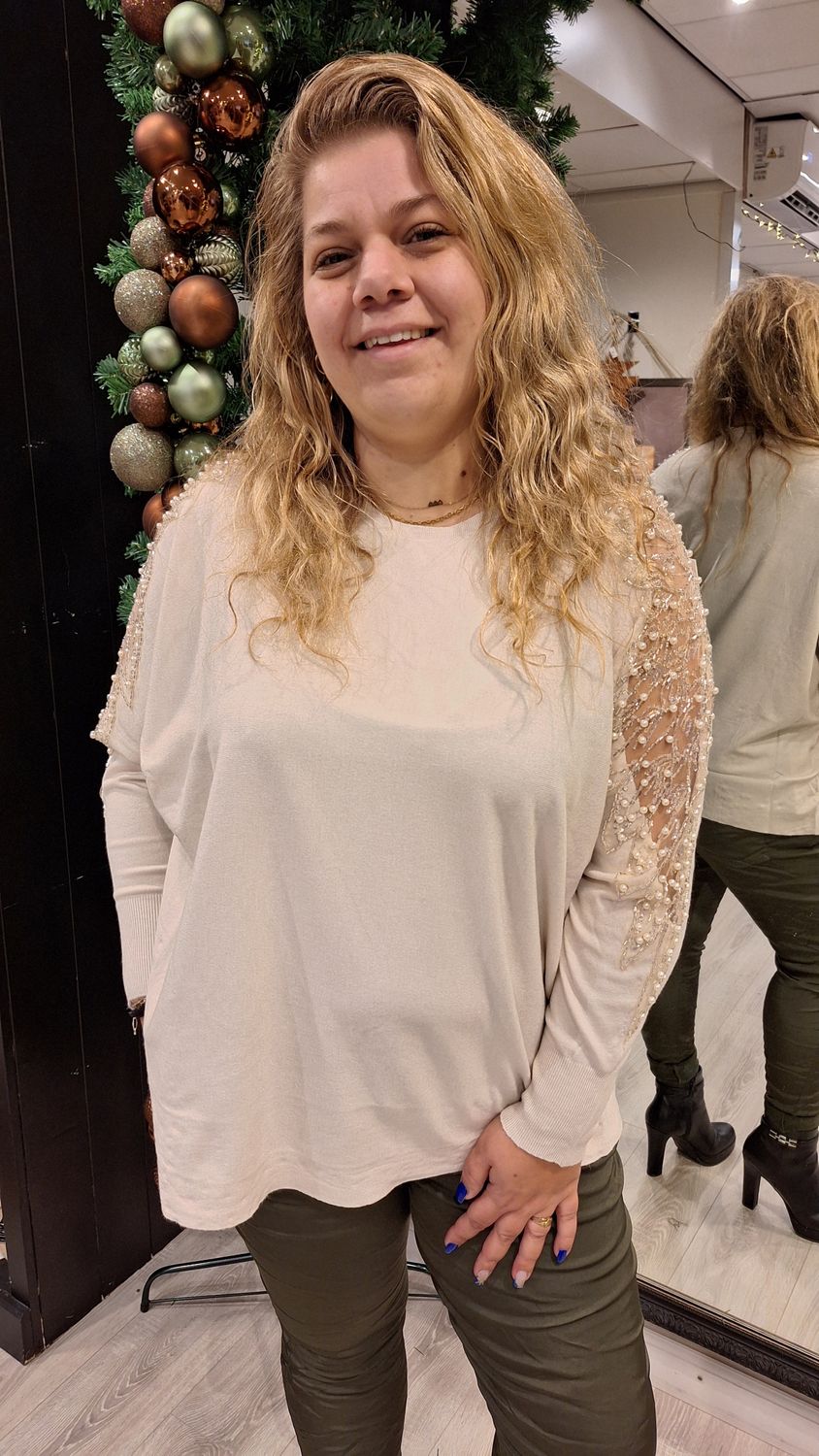 Holiday trui offwhite