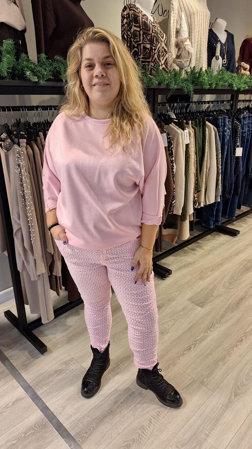 Winterse jog Spring colour roze