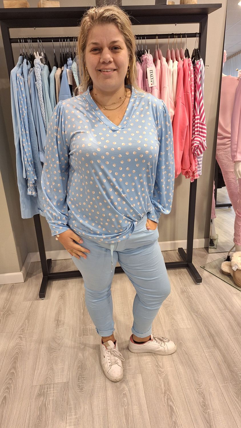 Top Lotte licht blauw