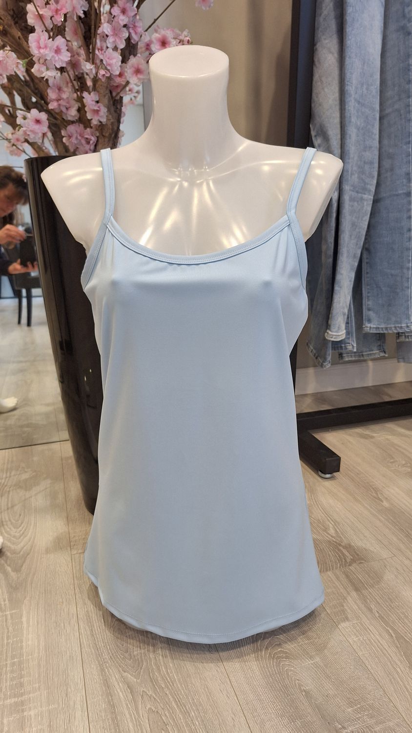Travelstof Hemd licht blauw