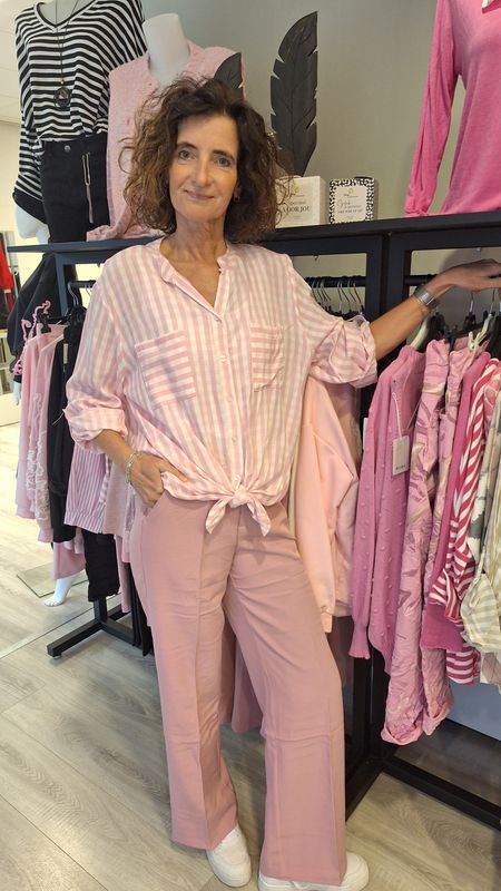 Knoop Blouse roze