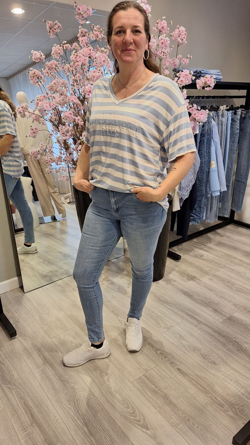 Tshirt Brooklynlicht blauw