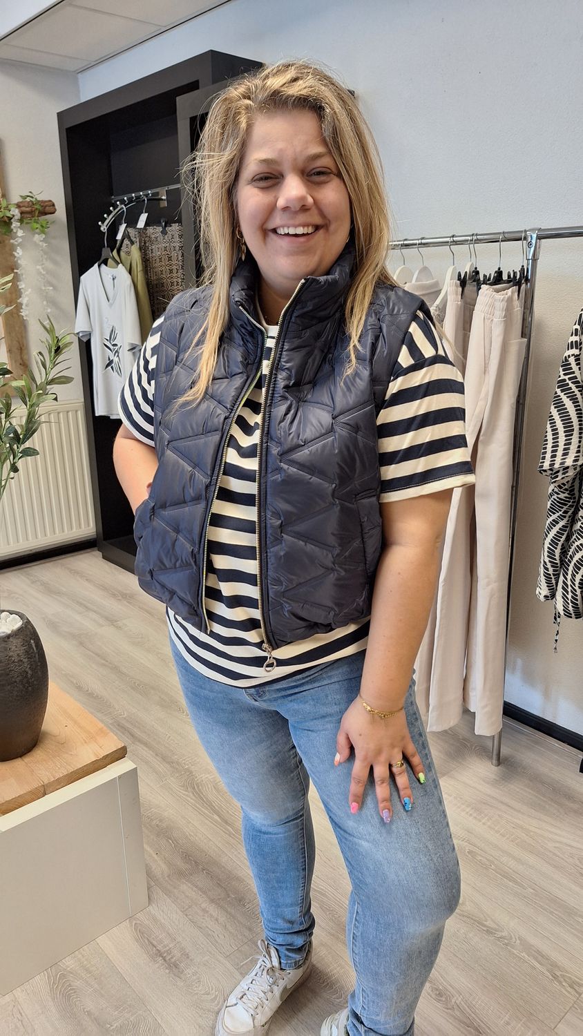 Bodywarmer donker blauw