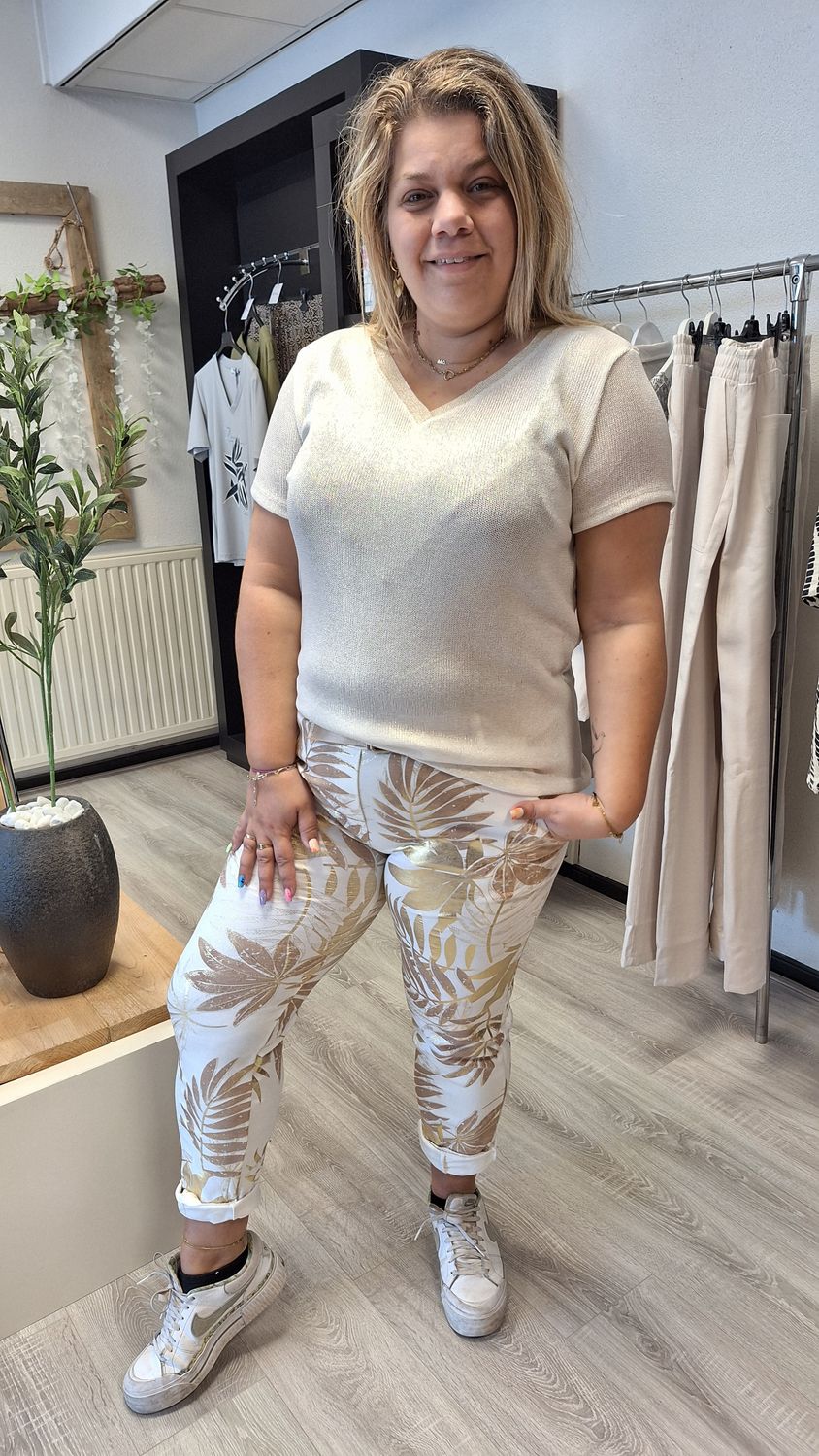 Top dyvie offwhite goud