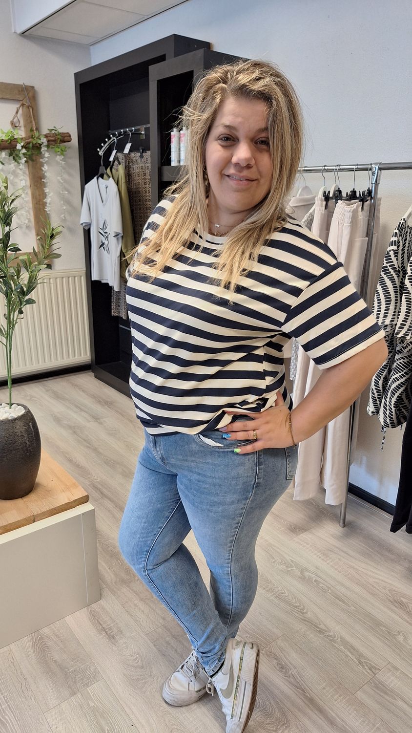 Marina Tshirt donker blauw