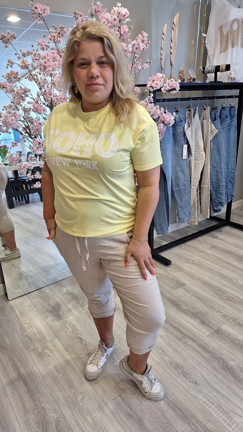 SOHO T-shirt geel