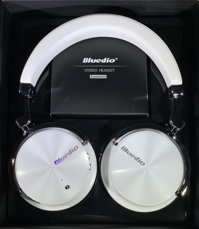 Bluedio T4 (Turbine) Active Noise Cancelling Bluetooth Headphones with Mic Over-ear Swiveling Wired and Wireless headphones Headset for Cell Phone/TV/PC bass fashion (White)