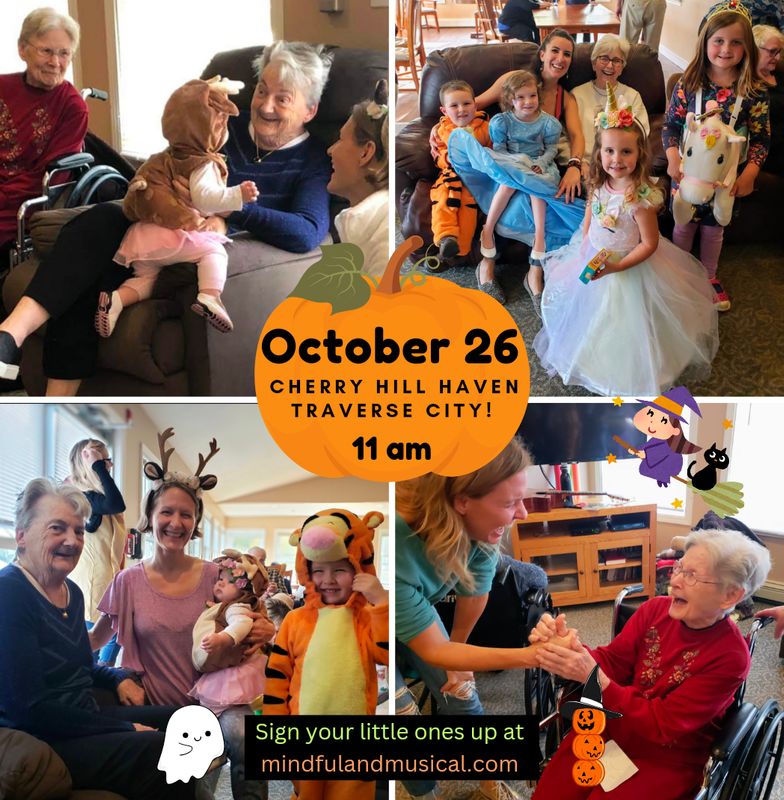 October 26, 11:00 a.m. - SATURDAY - Halloween Costume Sing-Along at Cherry Hill Haven **ADDITIONAL SIBLING**