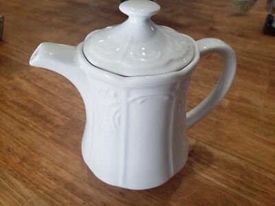 White China Teapot for Two