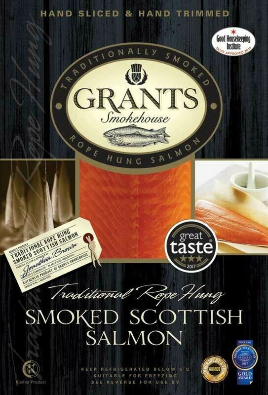 Grants Traditional Rope Hung Smoked Salmon (2 x 200g)