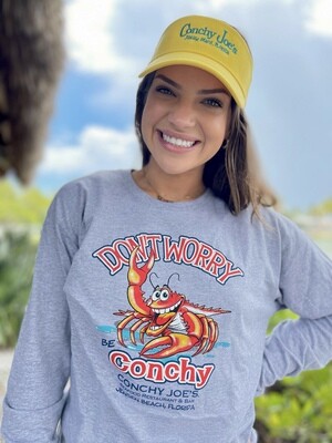 Youth Don't Worry Be Conchy Long Sleeve Cotton Tee