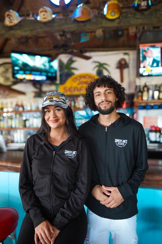 Distressed Snook - Long Sleeve Hoodie