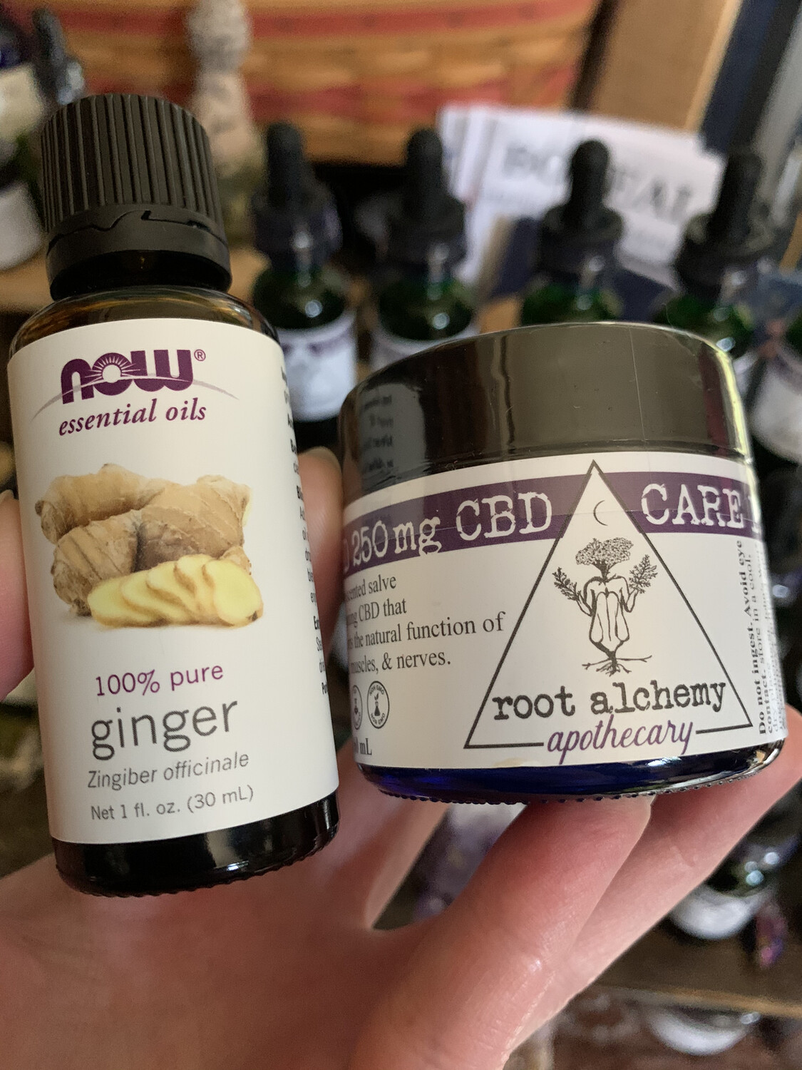 Combo Pak - Care Balm + Ginger Essential Oil