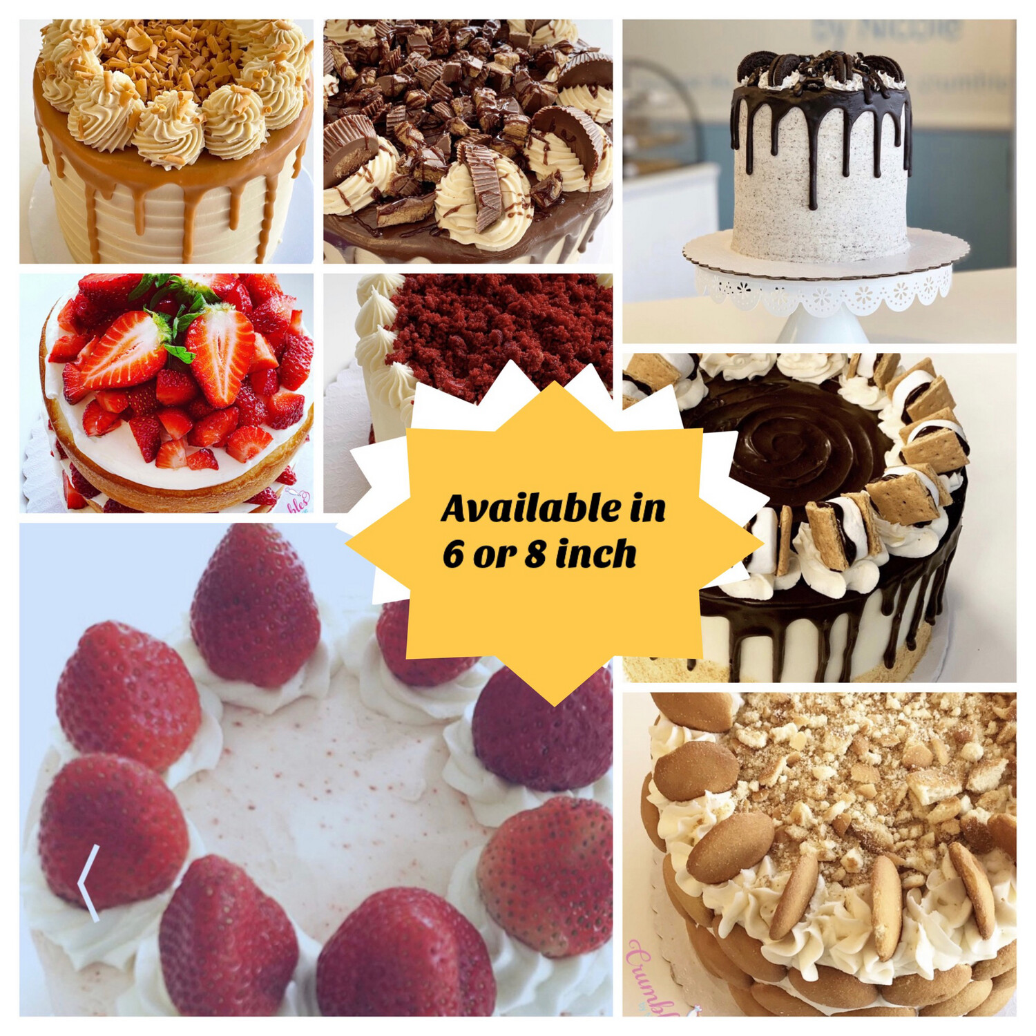 Thanksgiving Signature Cakes (6 Or 8 Inch, 3 Layer Cakes, you choose the flavor)