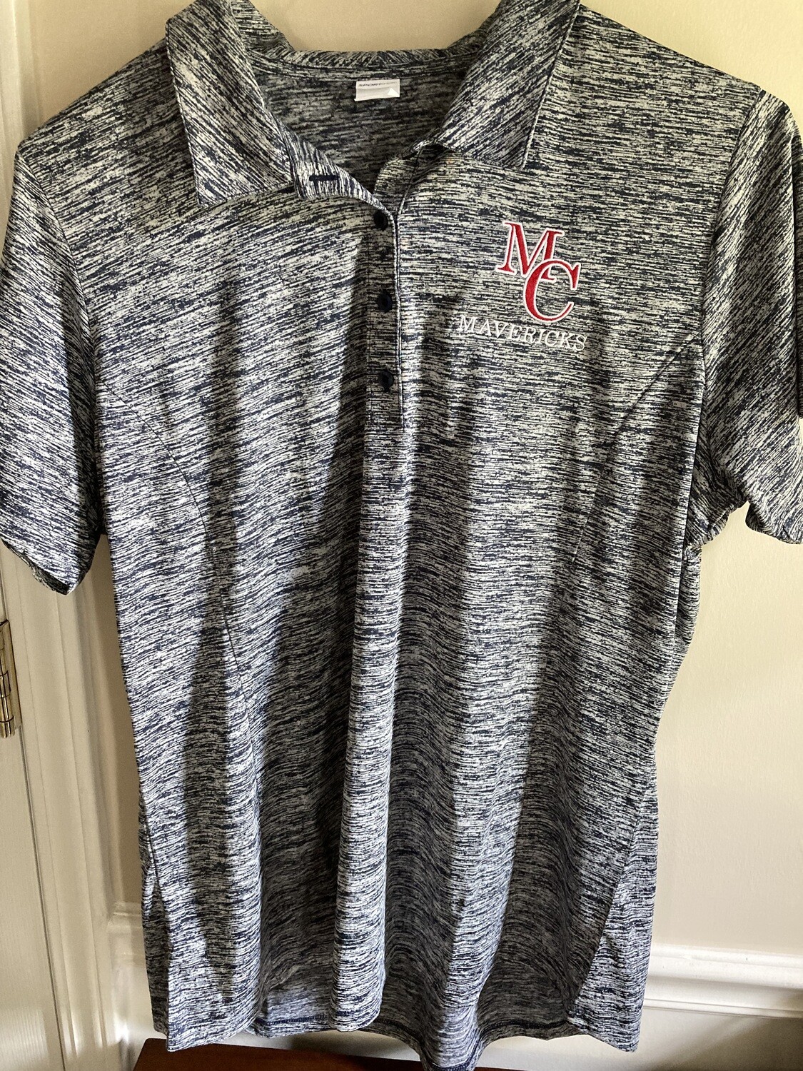 Mallard Creek Ladies Electric Heather Navy Polo