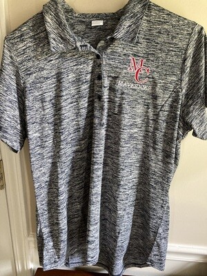 Mallard Creek Ladies Electric Heather Navy Polo