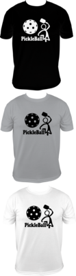 PICKLEBALL - PICKLE FIGURE FULL FRONT DESIGN - UNISEX COTTON /MOISTURE WICKING T-SHIRTS