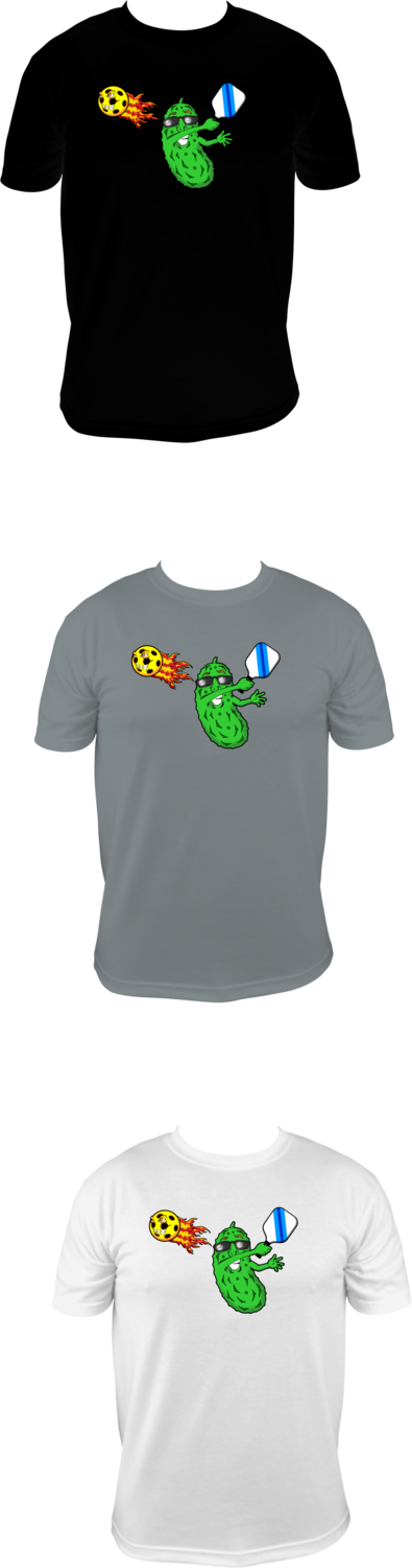 PICKLEBALL - PICKLE SMASH SWING FULL FRONT DESIGN - UNISEX COTTON /MOISTURE WICKING T-SHIRTS