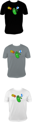 PICKLEBALL - PICKLE SMASH SWING FULL FRONT DESIGN - UNISEX COTTON /MOISTURE WICKING T-SHIRTS