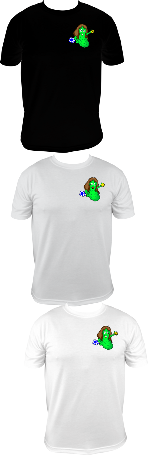 PICKLEBALL -PICKLEBALL GIRL LEFT CHEST - UNISEX COTTON /MOISTURE WICKING T-SHIRTS