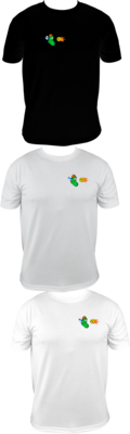 PICKLEBALL -TERRRIFIED PICKLEBALL PLAYER LEFT CHEST - UNISEX COTTON /MOISTURE WICKING T-SHIRTS