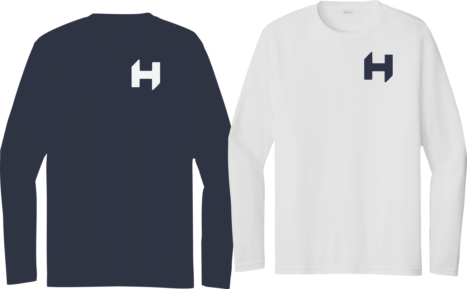 H Left Chest Moisture Wicking Long Sleeve T-shirts