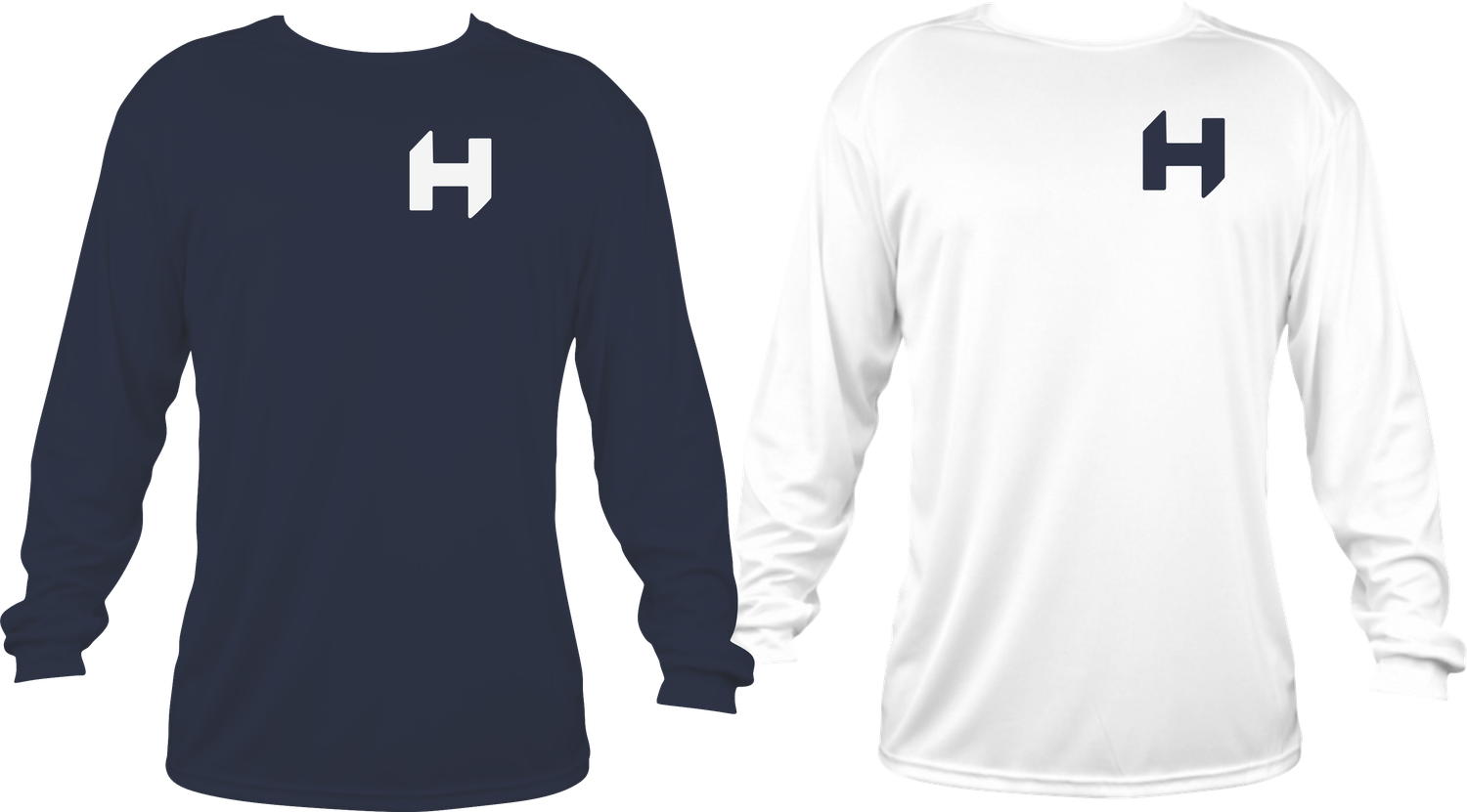 H Left Chest -  Cotton Long Sleeve T-shirts