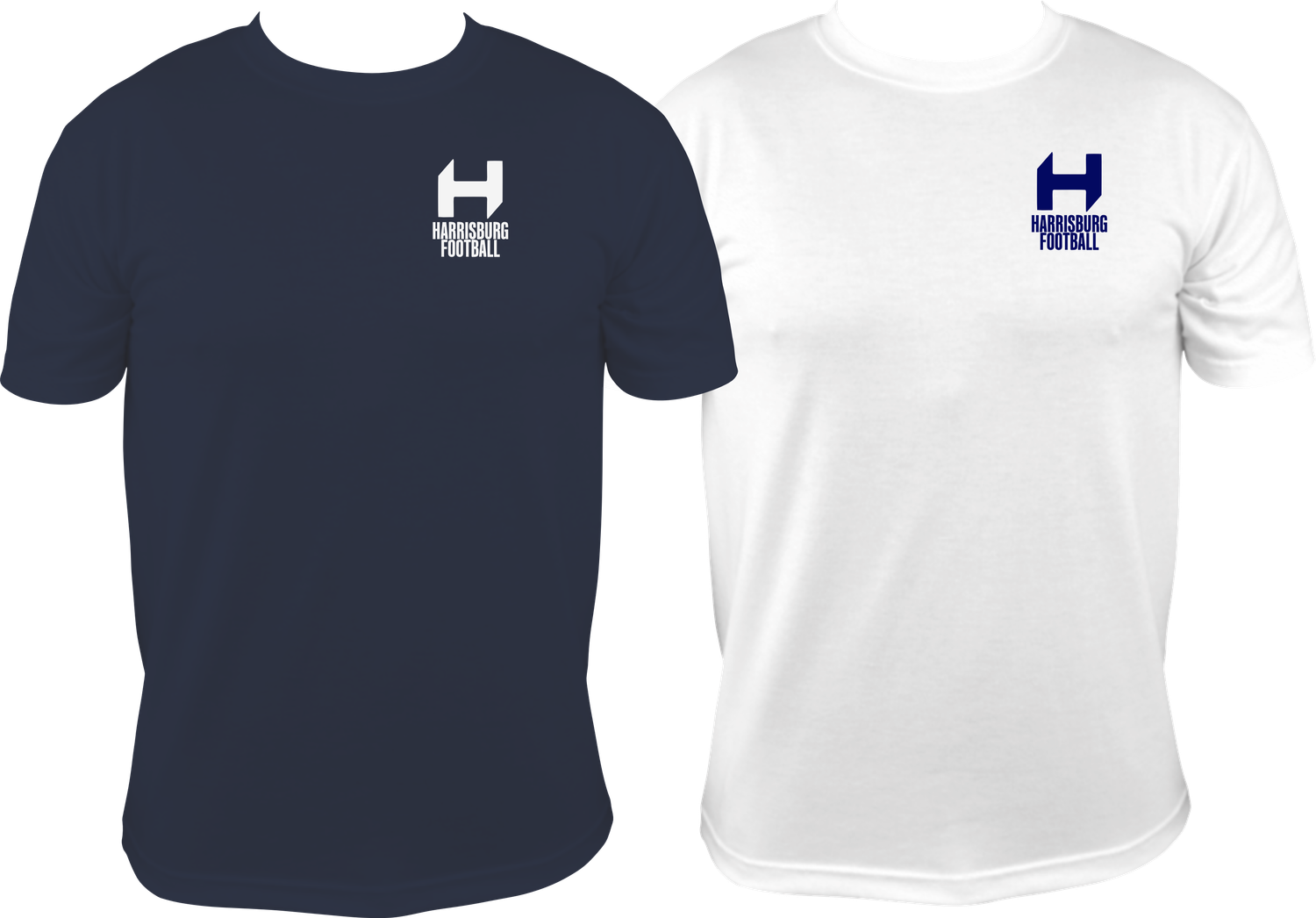 H - Harrisburg Football Left Chest Wicking Adult  / Youth  T-shirt