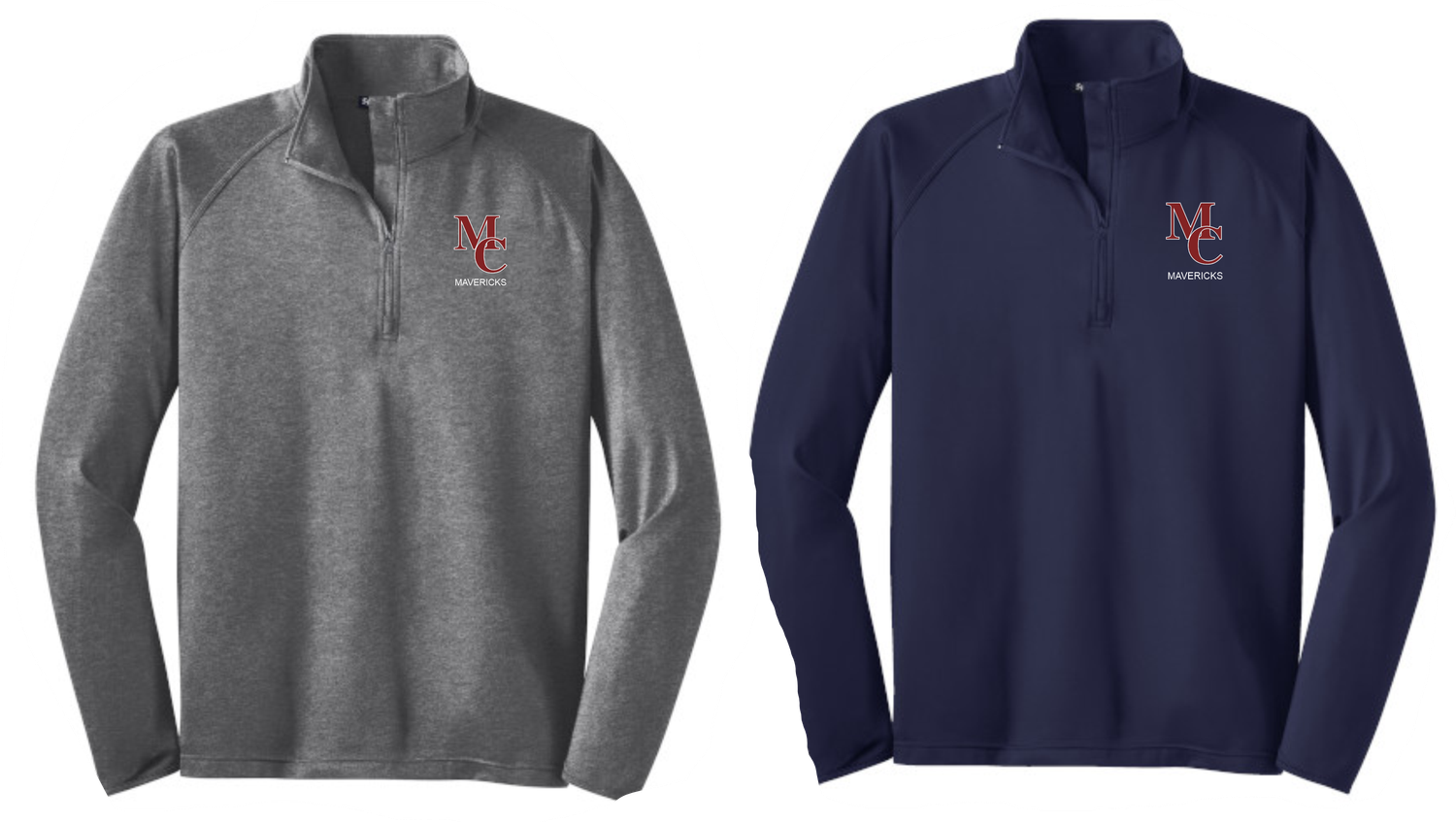 MC EMBROIDERED QUARTER ZIP