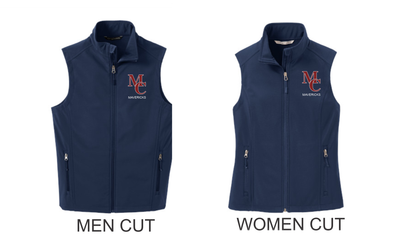 MC NAVY EMBROIDERED VEST