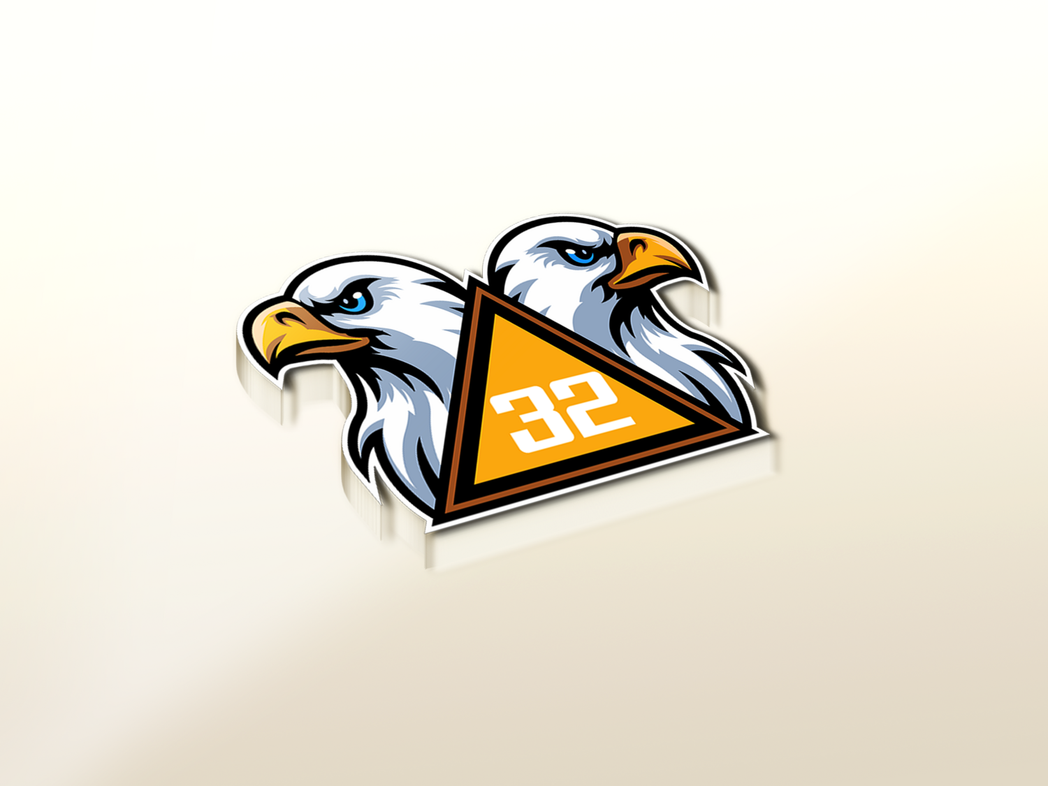32 Degree Eagle Head Lapel Pin