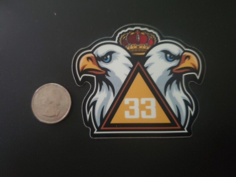 Sticker - Scottish Rite Eagle Head 33°