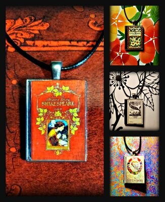 Mini Book Necklaces