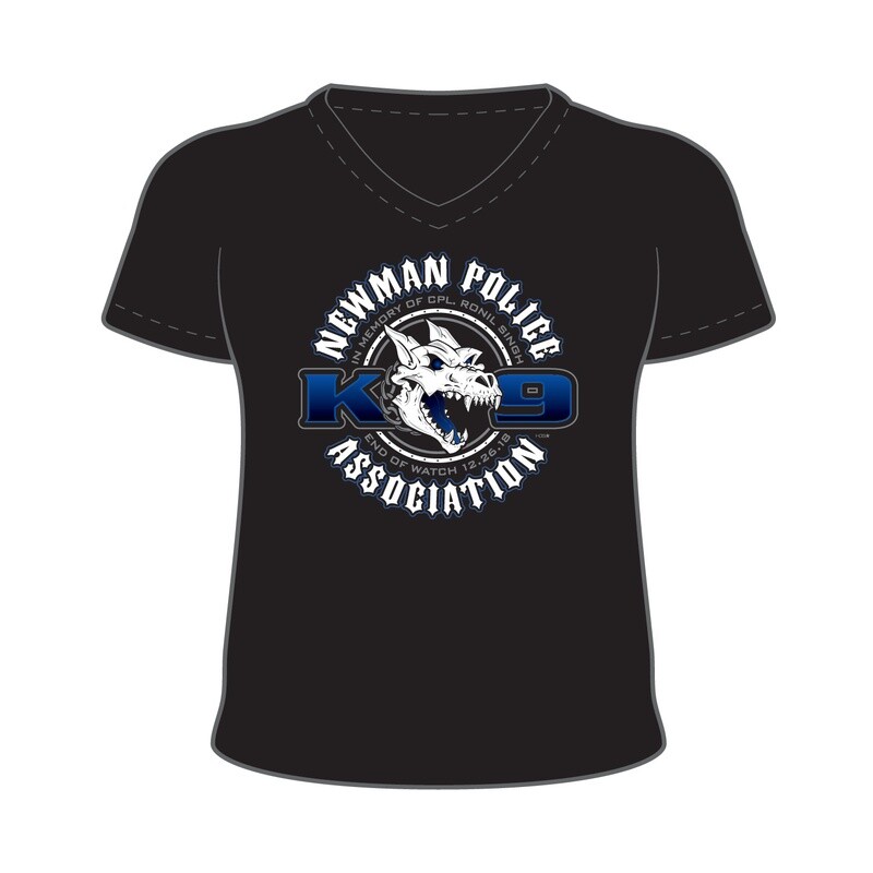 **LIMITED EDITION**Women&#39;s K9 T-Shirt Black &amp; Blue