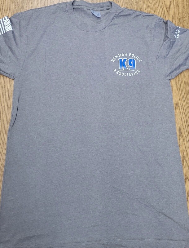 K9 T SHIRT-NEW LOGO GRAY