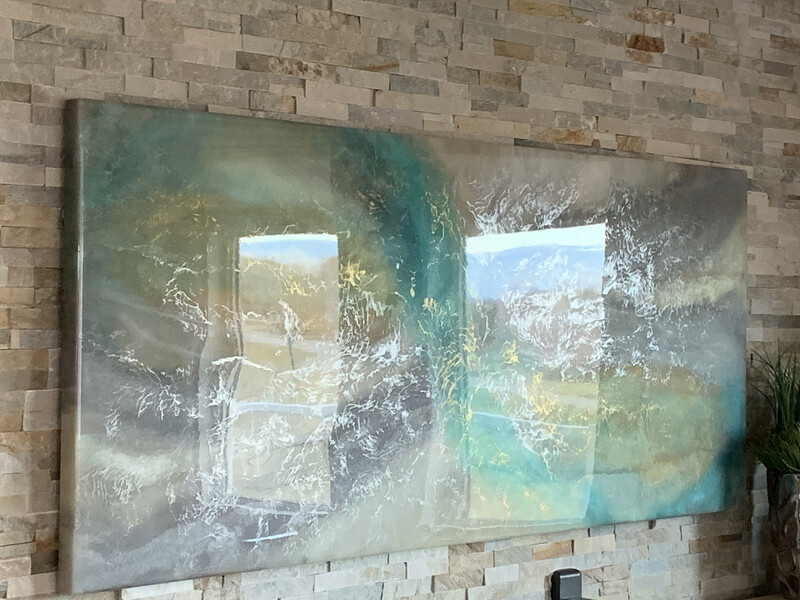 Oasis, 7’W X 3’h