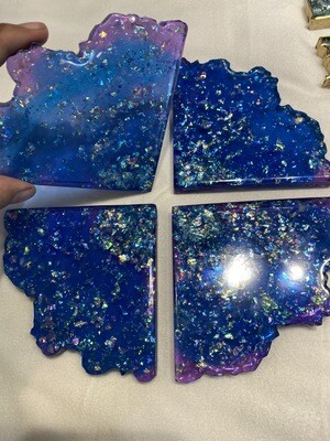 Coasters, Deep Sea Blue & Plum Purple Available  @Mukluk Magpies Gift Shop, Airdrie